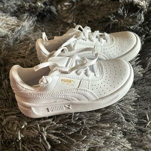 Puma all white sneakers